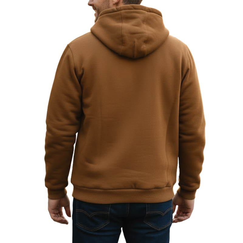 Rain Defender Sherpa Lined Full Zip Hoodies With Midweight Warmth For Men