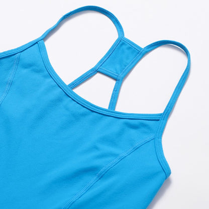 Neckholder-Yoga-Strampler mit Rückenausschnitt