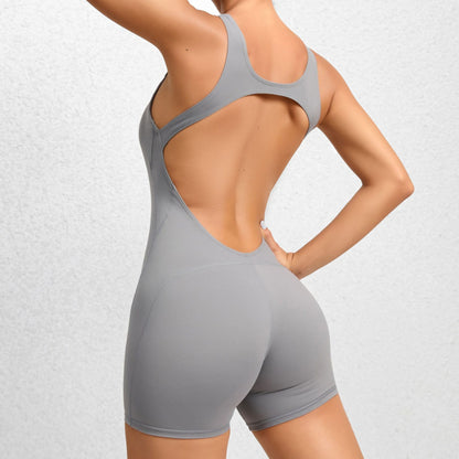 Backless Cutout Lifting Yoga Romper