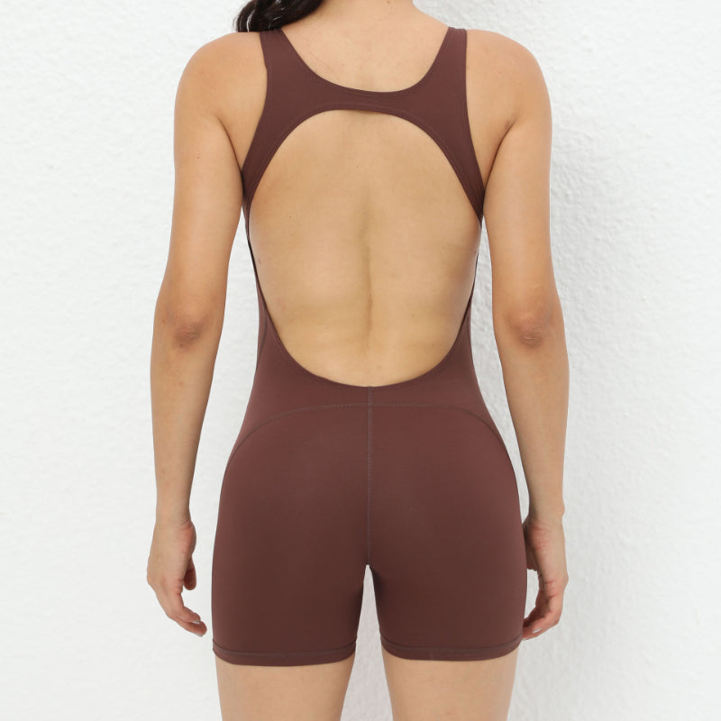 Backless Cutout Lifting Yoga Romper