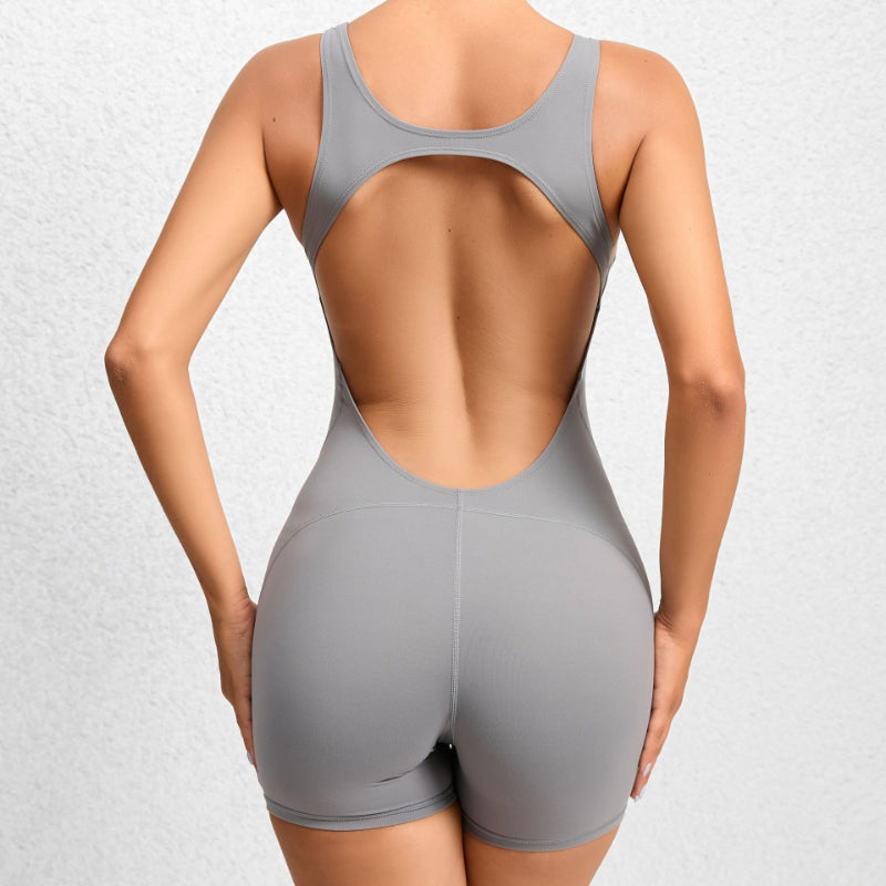 Backless Cutout Lifting Yoga Romper