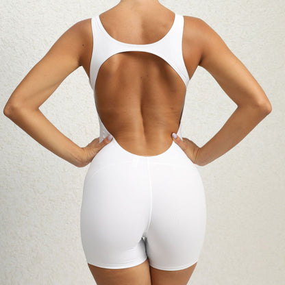 Backless Cutout Lifting Yoga Romper