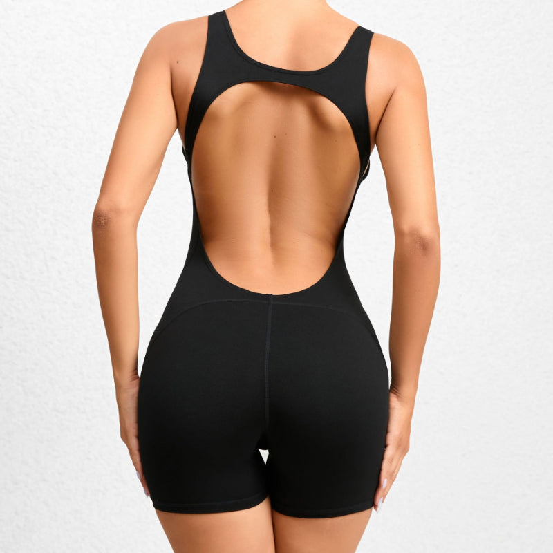 Backless Cutout Lifting Yoga Romper