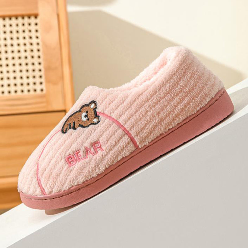 Chaussures d'hiver en peluche ours