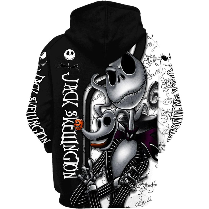 Kapuzenpullover mit „Black Jack Skellington“-Grafik