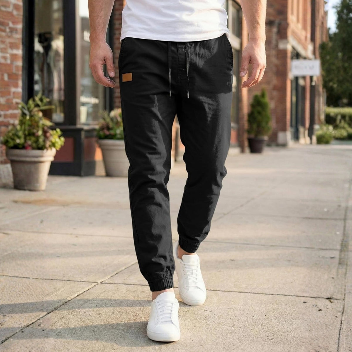Casual Chino Cargo Joggers Pants For Hiking And Jogging