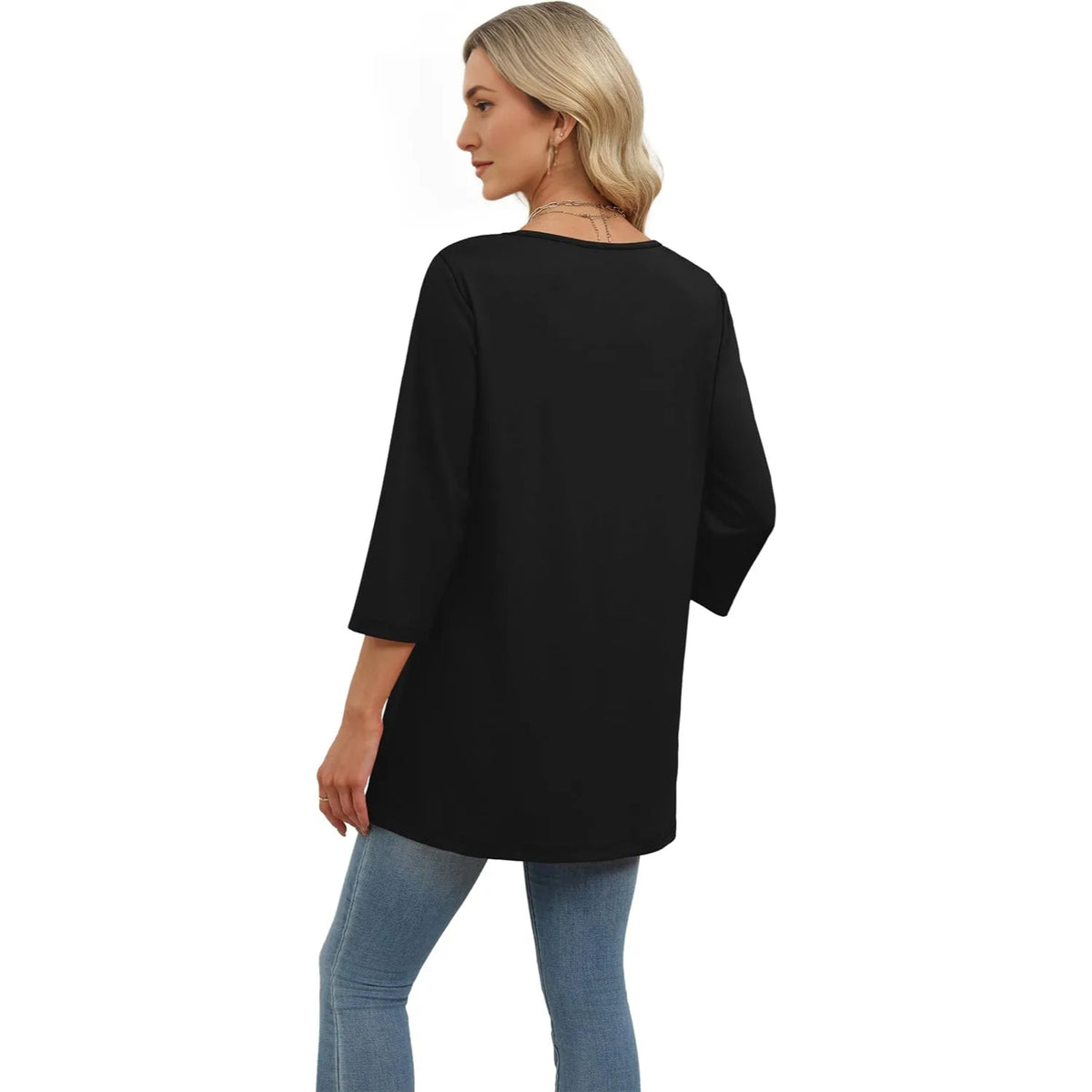 Casual Loose Sleeve Everyday Tunic Top For Women