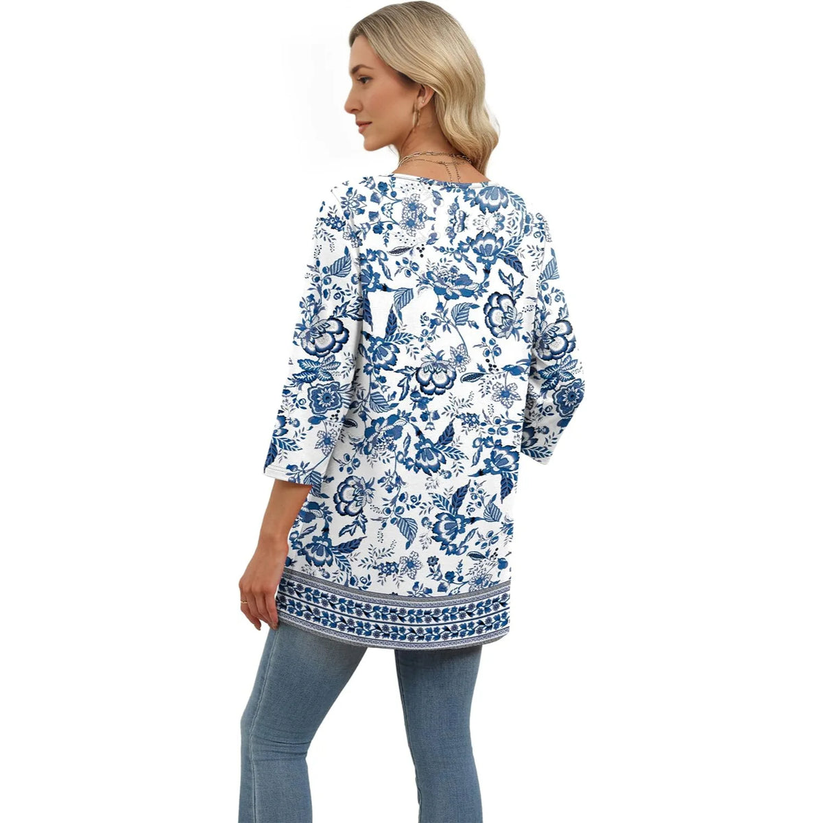 Casual Loose Sleeve Everyday Tunic Top For Women