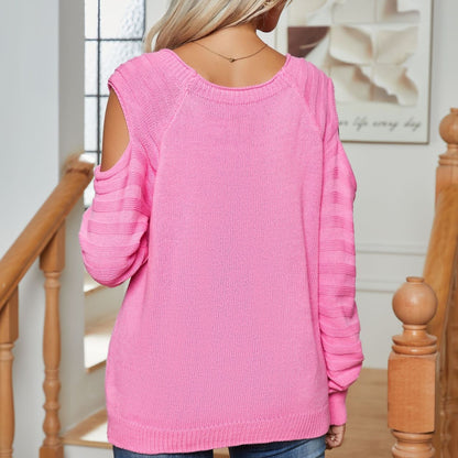 Pull élégant en tricot torsadé avec boutons