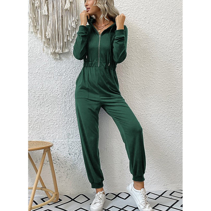 Long sleeve casual jumpsuit on sale