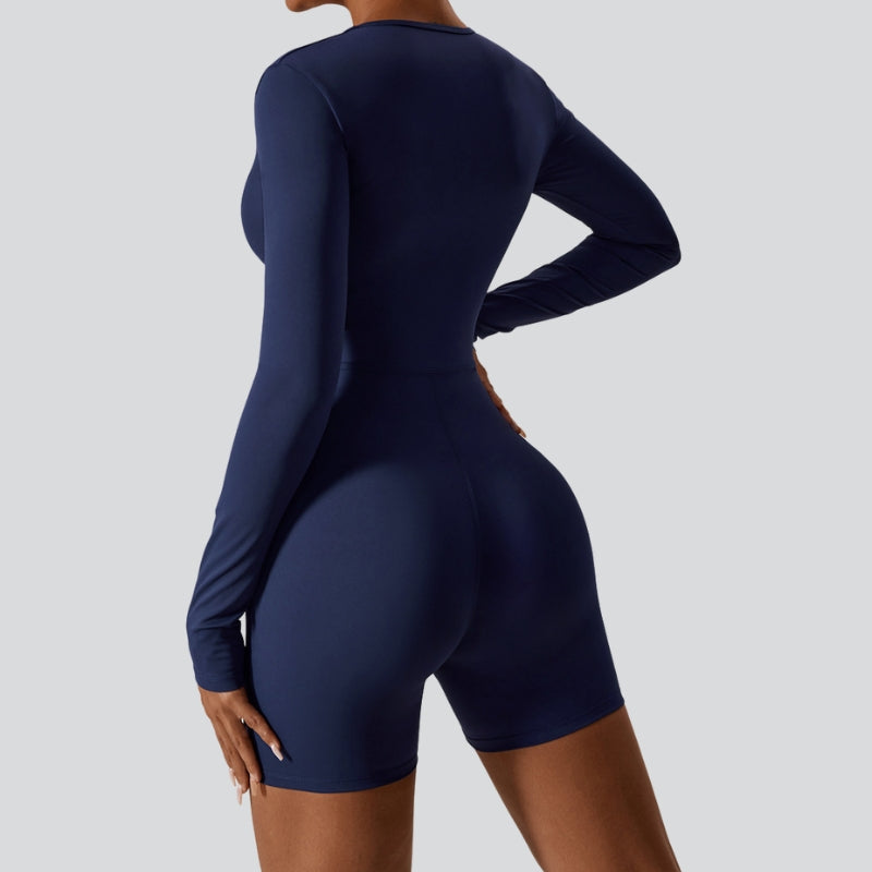 Casual Long Sleeve Yoga Romper