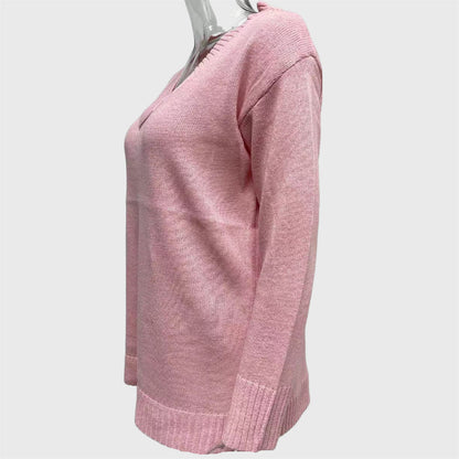 Casual Plain Long Sleeve Pullover Sweater