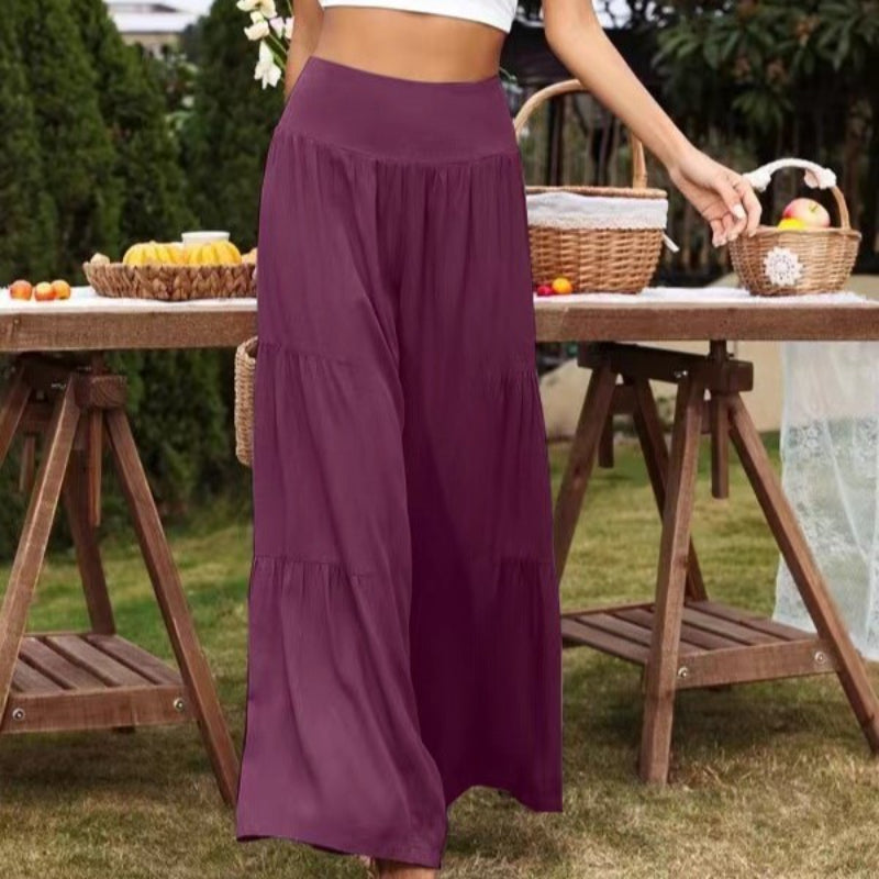 Casual Relaxed Fit Linen Pants