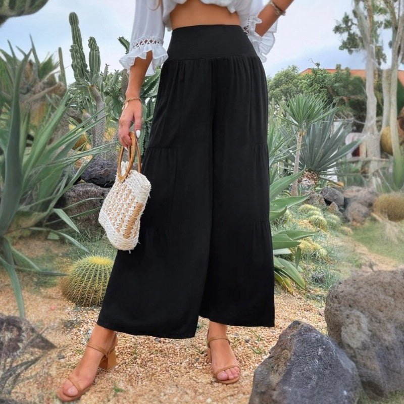 Casual Relaxed Fit Linen Pants