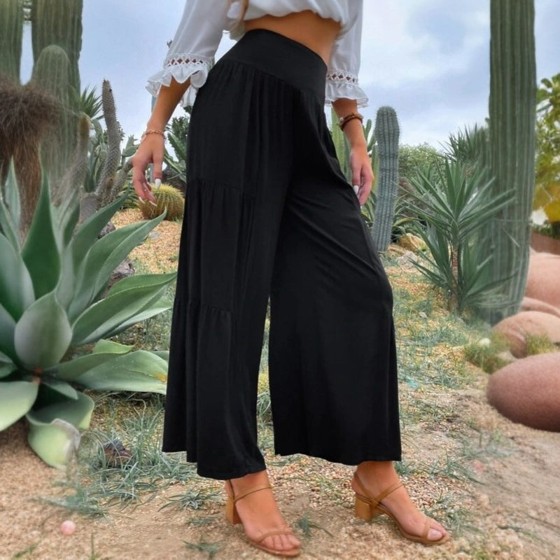 Casual Relaxed Fit Linen Pants