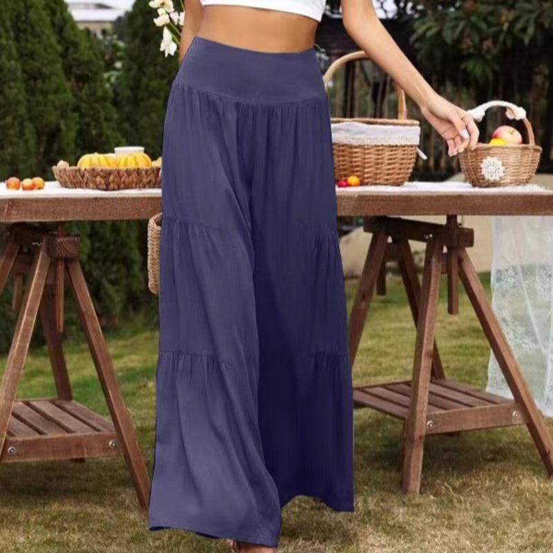 Casual Relaxed Fit Linen Pants