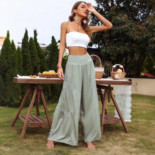 Casual Relaxed Fit Linen Pants