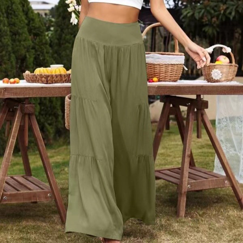 Casual Relaxed Fit Linen Pants