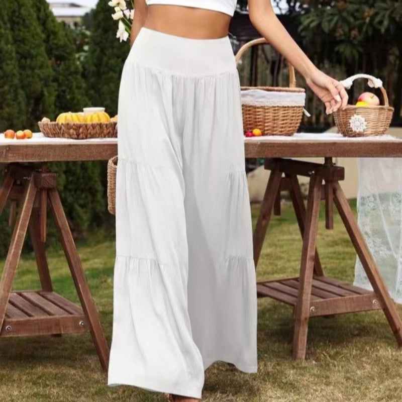 Casual Relaxed Fit Linen Pants