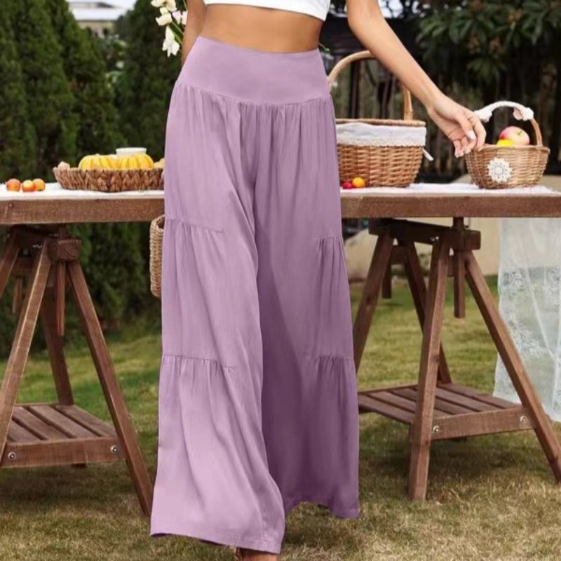 Casual Relaxed Fit Linen Pants