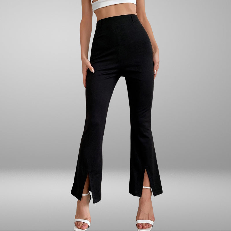 Casual Split Bell Bottom Pants