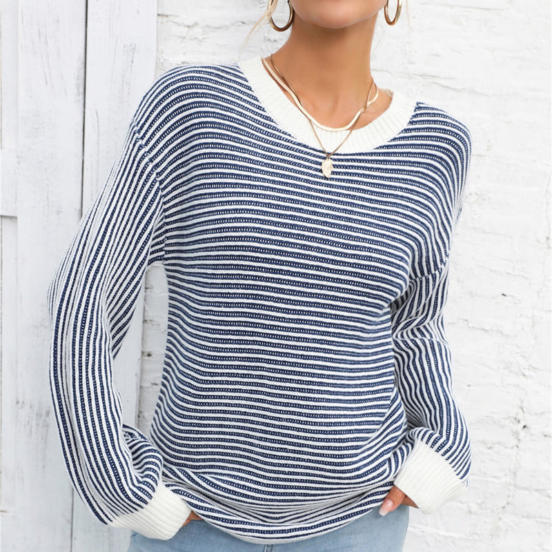 Casual Striped Loose Pullover Sweater