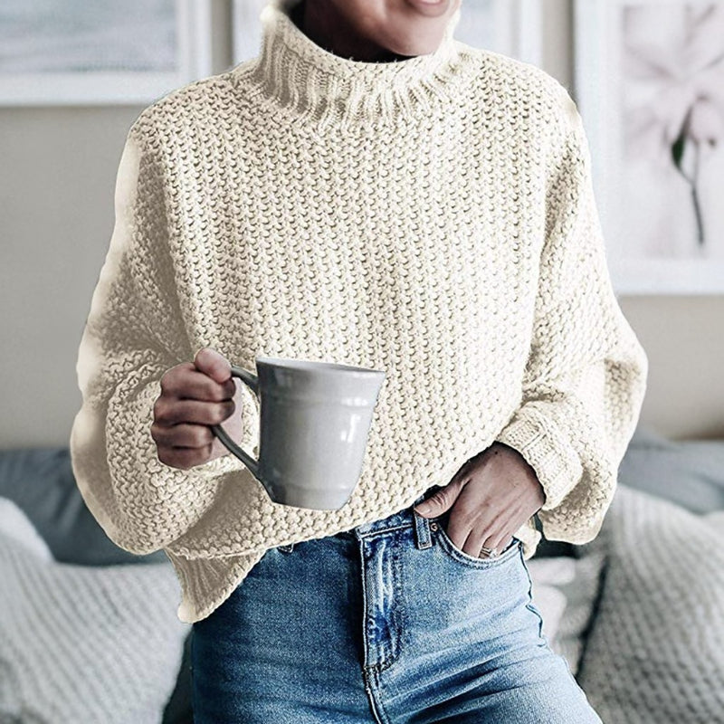 Casual Thick Thread Knit Pullover Sweater