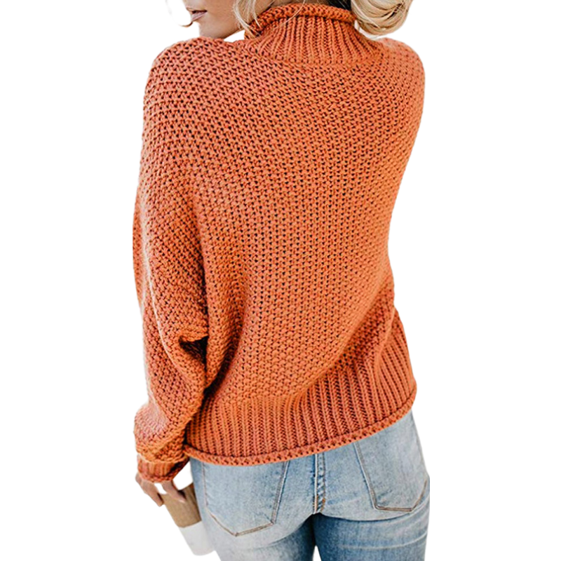 Casual Thick Thread Knit Pullover Sweater