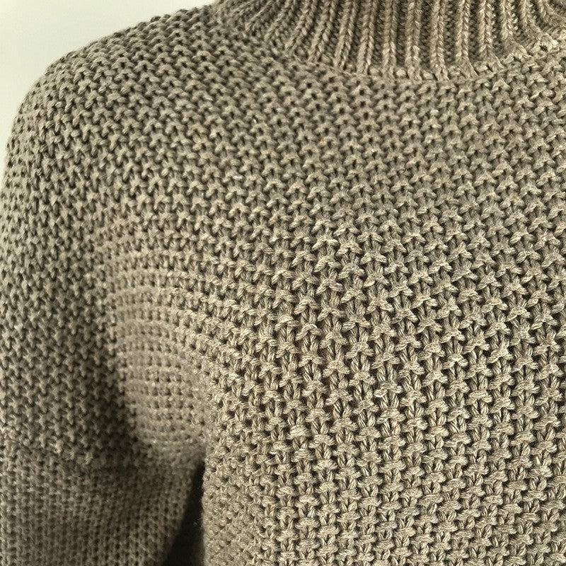 Casual Thick Thread Knit Pullover Sweater