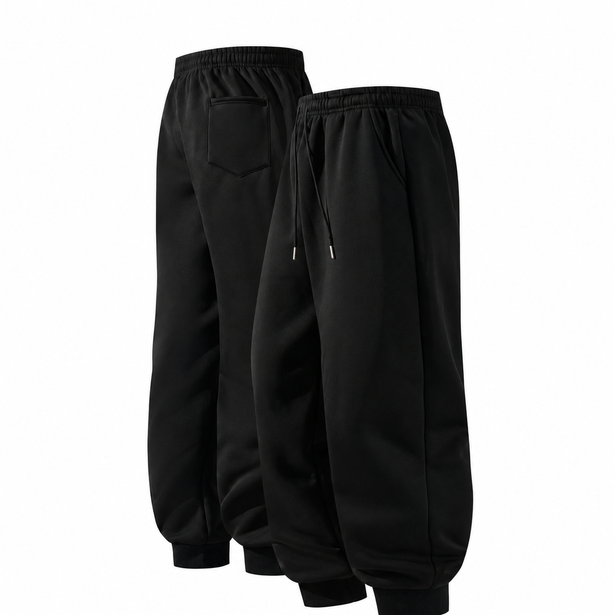 Pack Of 3 Solid Colored Drawstring Jogger Pants For Men