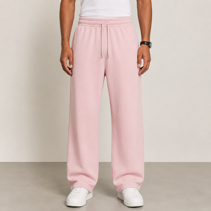 Loose Fit Wide Length Sports Pants For Men