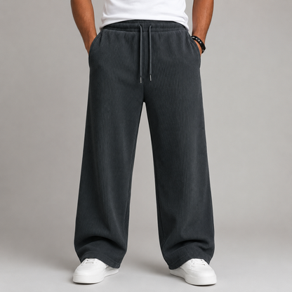 Loose Fit Wide Length Sports Pants For Men