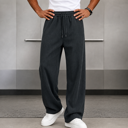 Loose Fit Wide Length Sports Pants For Men