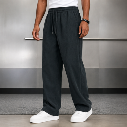 Loose Fit Wide Length Sports Pants For Men