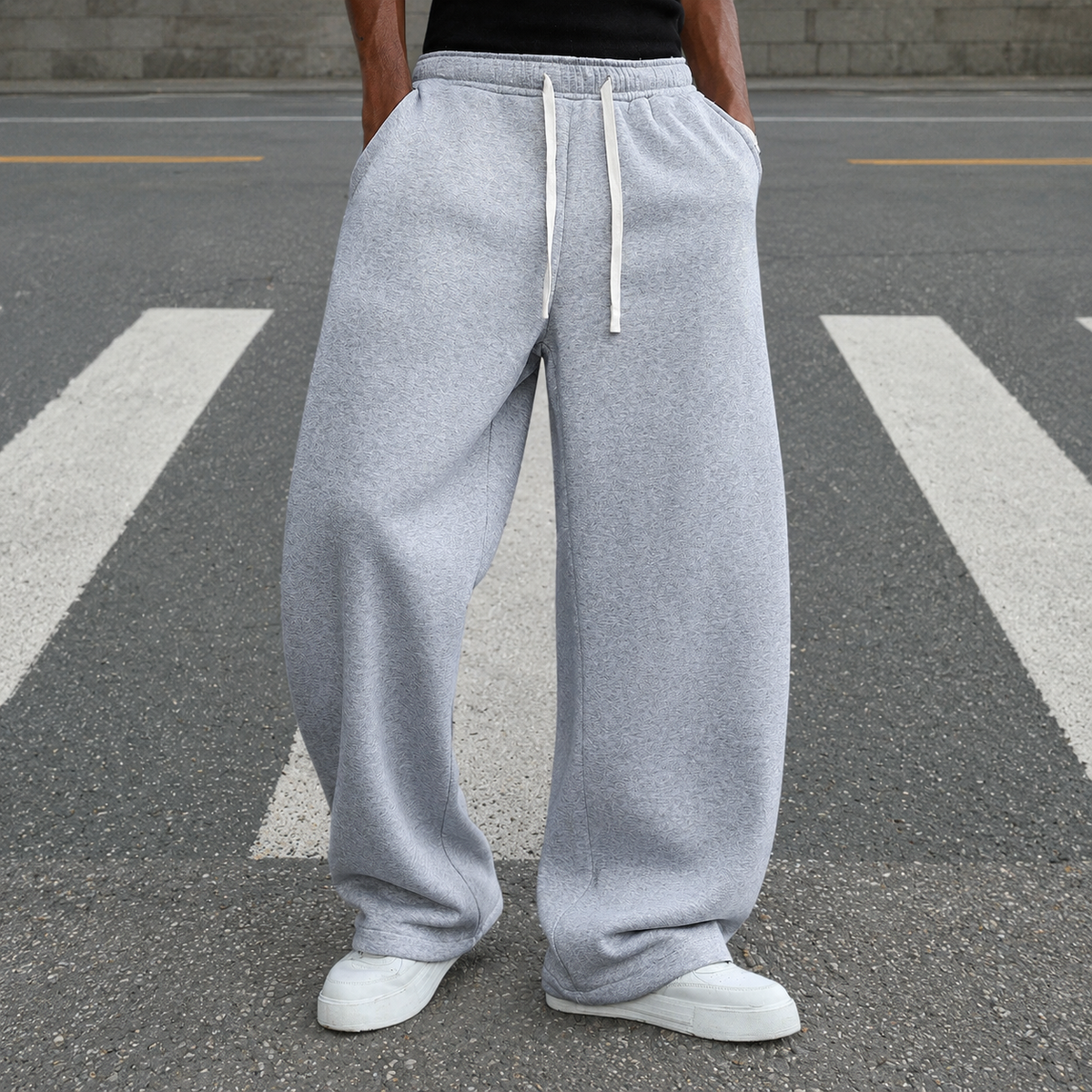 Loose Fit Casual Sports Pants With Drawstring For Men