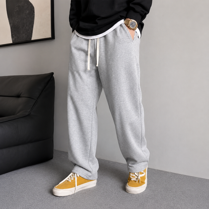 2 Pieces Loose Sports Sweatpants With Drawstring For Men