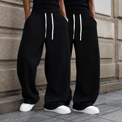 2 Pieces Loose Sports Sweatpants With Drawstring For Men