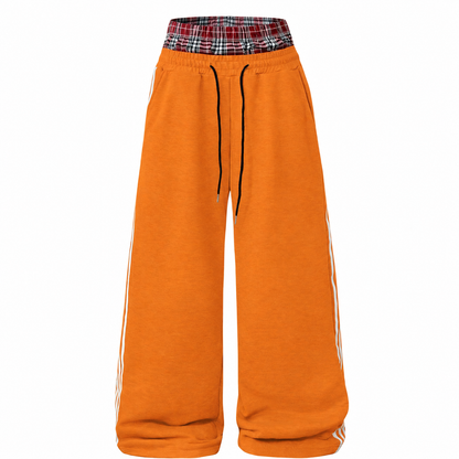 Casual 2 In 1 Thick Knit Streetwear Joggers For Men