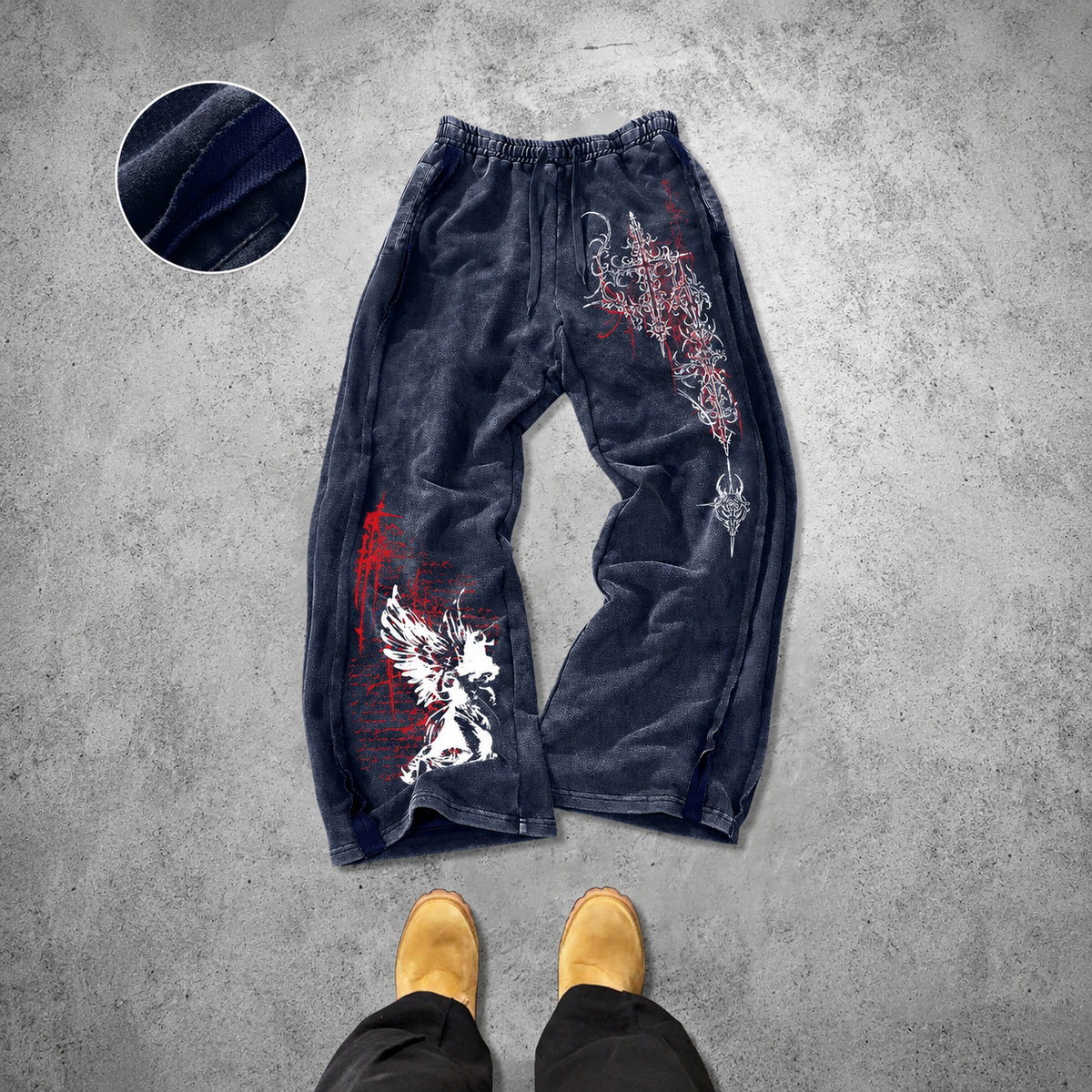 Casual Letter And Cartoon Print Sweatpants For Men
