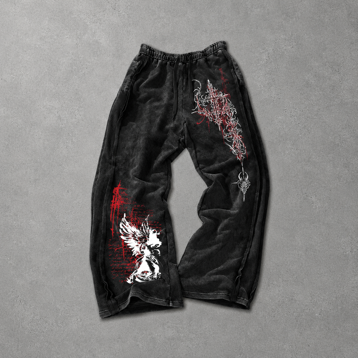 Casual Letter And Cartoon Print Sweatpants For Men