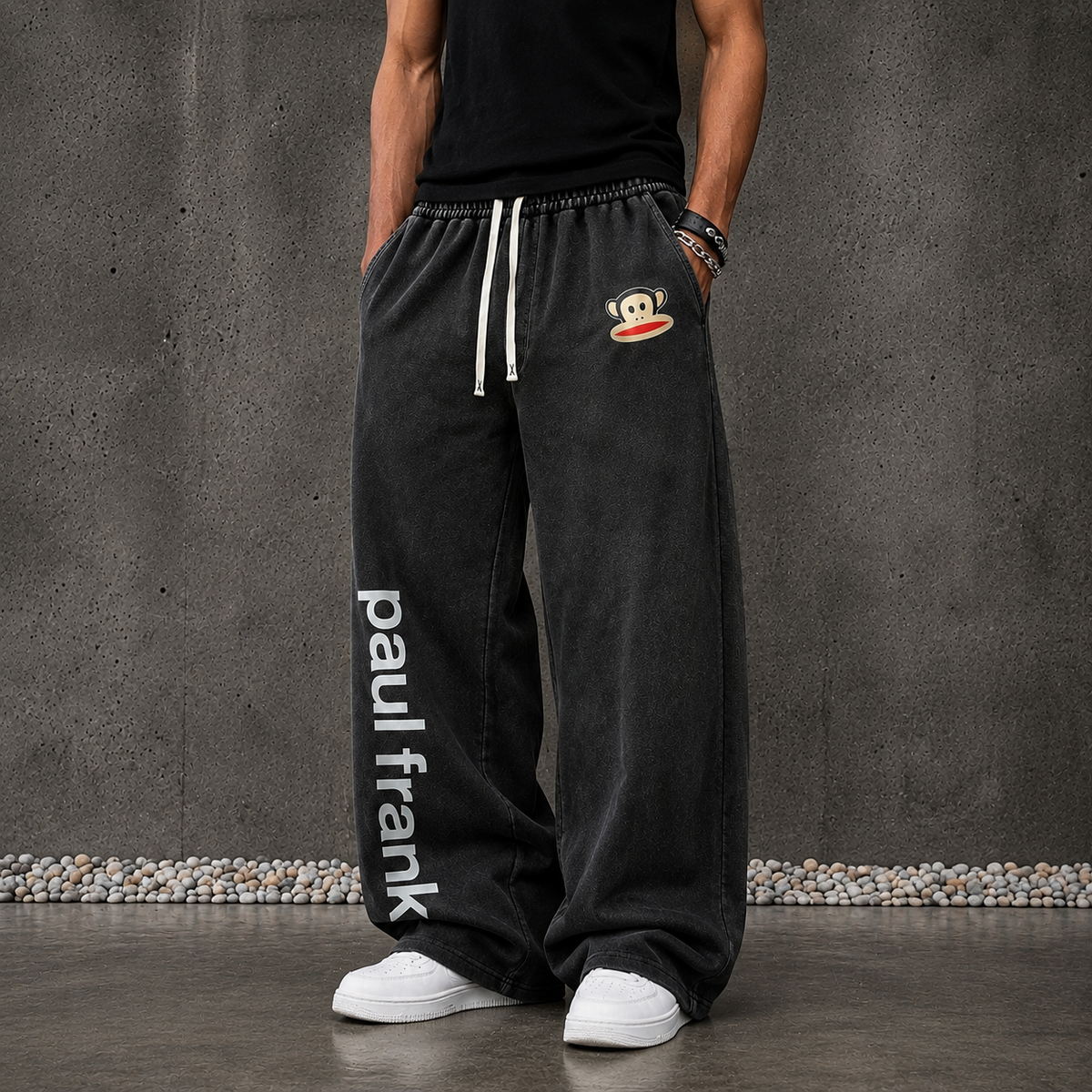 Casual Letter And Cartoon Print Sweatpants For Men