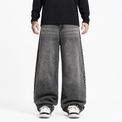 Casual Loose Fit Baggy Denim Jeans For Men