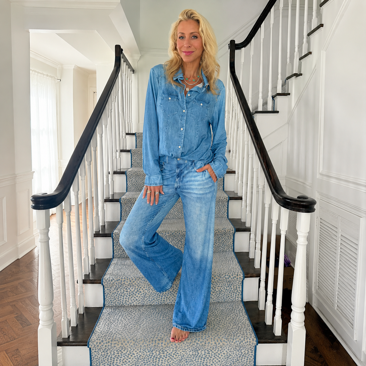 Full Sleeves Two Pieces Loungewear Pajama Set For Women