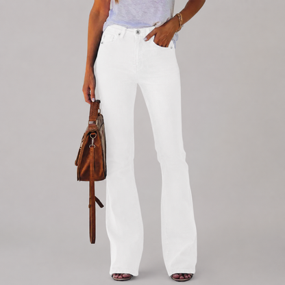 Casual Bootcut Stretchable Jeans For Women