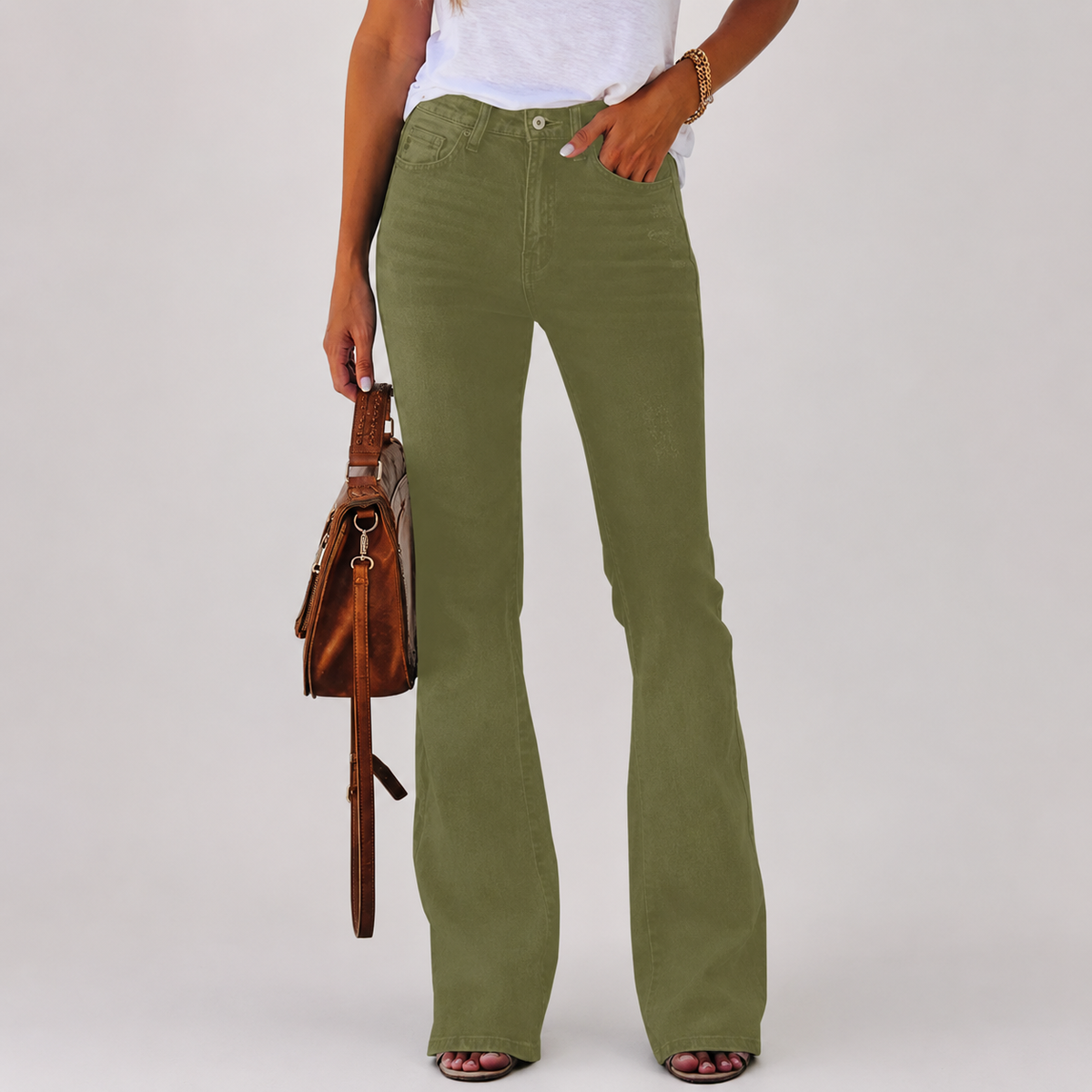 Casual Bootcut Stretchable Jeans For Women