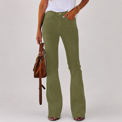 Casual Bootcut Stretchable Jeans For Women