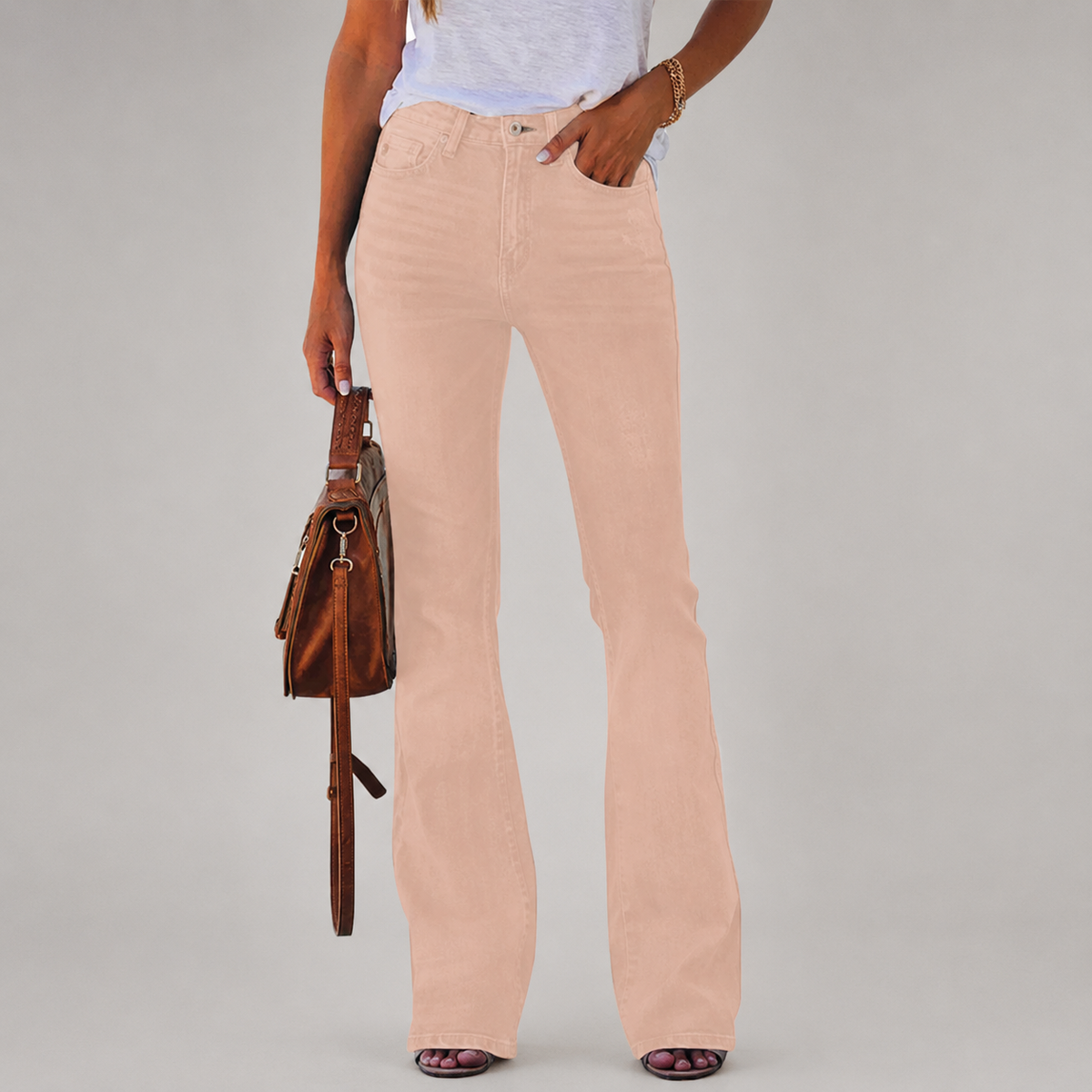 Casual Bootcut Stretchable Jeans For Women