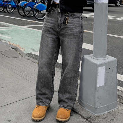 Casual Wide Oversized Loose Classic Jeans For Men