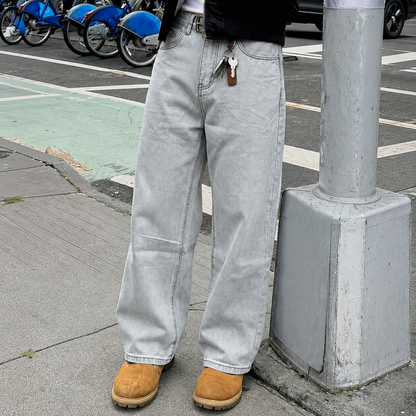 Casual Wide Oversized Loose Classic Jeans For Men
