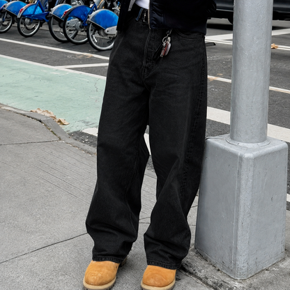 Casual Wide Oversized Loose Classic Jeans For Men